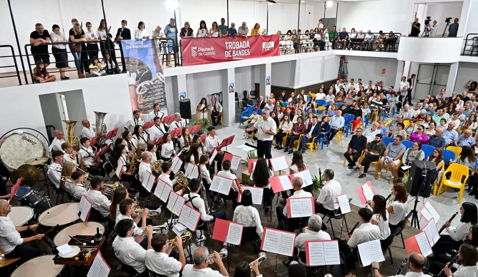 La Diputació congrega a més de 200 músics de 7 bandes de música en la Trobada Els Ports-Alt Maestrat